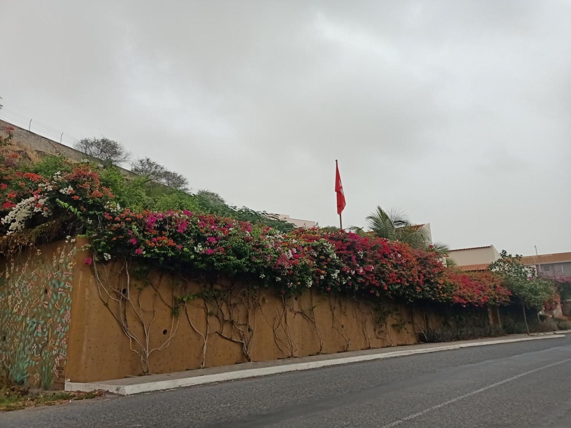Casa Das Buganvilias Praia Bagian luar foto